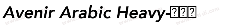 Avenir Arabic Heavy字体转换